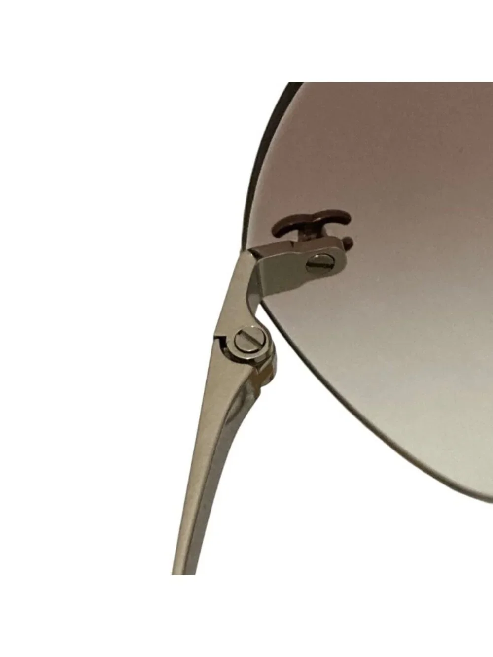 Chanel Rimless Sunglasses Brown Grade Eyewear